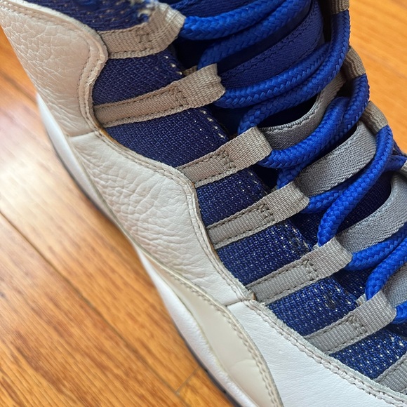 Air Jordan Retro 10 Old Royal Blue/white/Old Royal-Stealth Size 11 - Picture 10 of 11